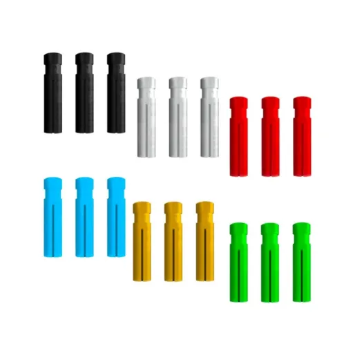 XQMax Darts Aluminiowe ochraniacze lotów - czerwone