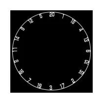 Bull's Zapasowe kółko z numerami dla celów sizalowych