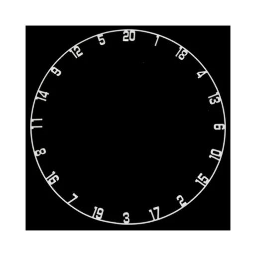 Bull's Zapasowe kółko z numerami dla celów sizalowych