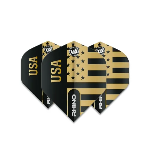 Winmau Czarno-złota flaga eskadry Rhino - USA W6905.205