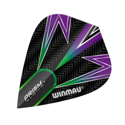 Winmau Squadrons Prism Alpha - czarny, zielony i fioletowy - latawiec W6907.116