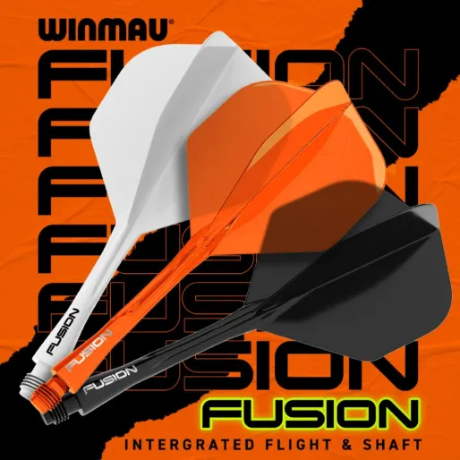 Winmau Squadron Fusion - pomarańczowy - krótki