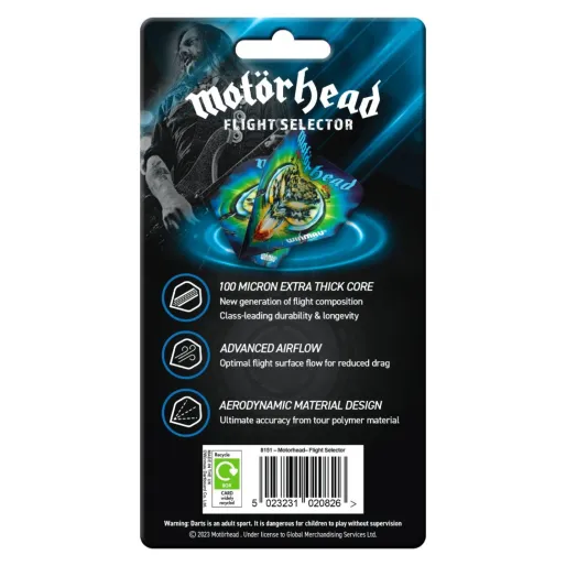 Winmau Zestaw selektorów lotu Motorhead - W8151