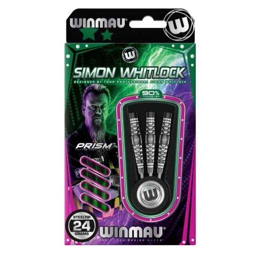 Winmau Stalowe lotki Simon Whitlock - 90% wolframu - 24 g