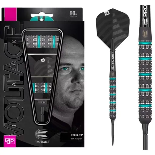 Target - darts Steel Rob Cross Voltage - Black Edition - Swiss Point - 22 g