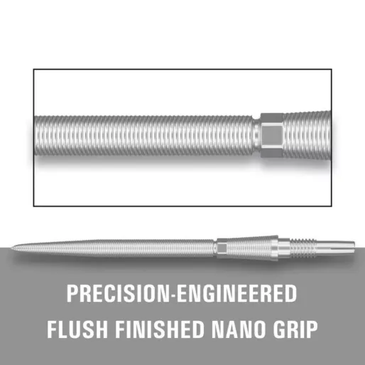 Target - darts Metalowe końcówki - Swiss Point - Storm Nano - Silver - 30 mm