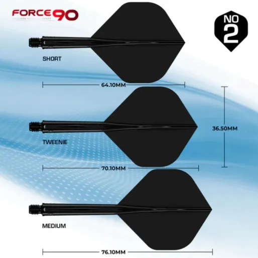 Mission Letky Force 90 - Standard No2 - Midi - Black F4437
