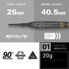 Target - darts Rzutki Scott Williams - czarne - 20 g