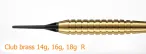Harrows Darts Club Brass - 16g R