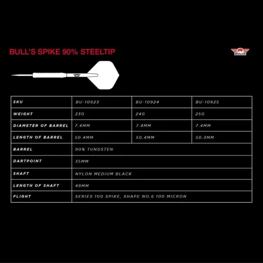 Bull's NL Rzutki Steel Spike - 24 g