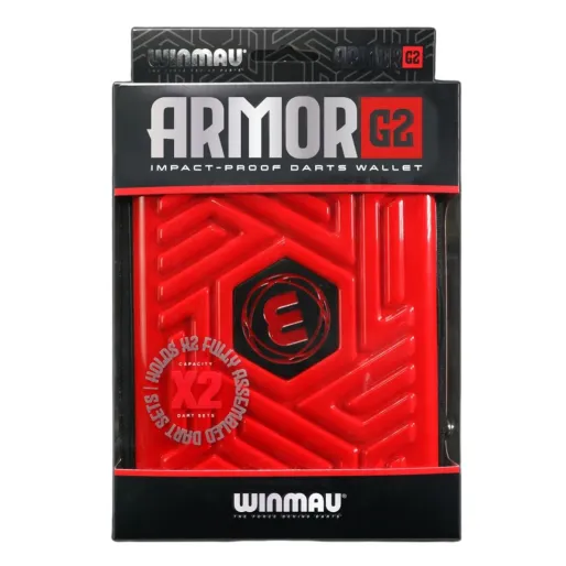 Winmau Etui Dart - Armor G2 - czerwone
