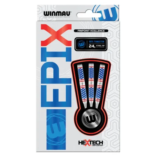 Winmau Stalowe rzutki Epix - 24 g