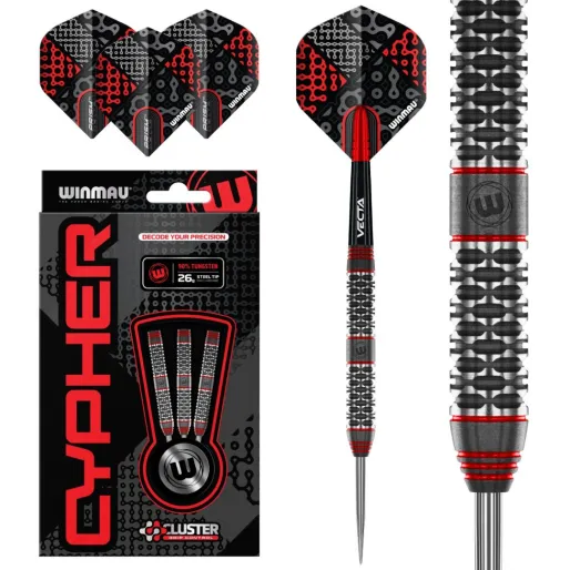 Winmau Stalowe rzutki Cypher - 26 g