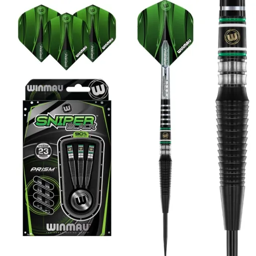 Winmau Rzutki Steel Sniper Black - 90% - 23g
