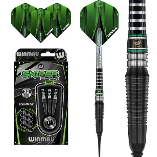 Winmau Rzutki Sniper Black - 90% - 20g