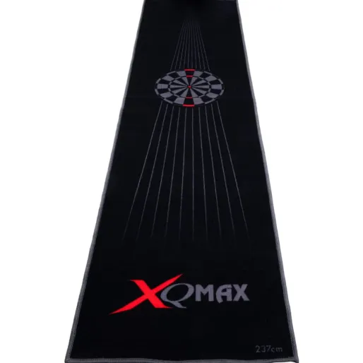 XQMax Darts Mata do rzutek - tarcza do rzutek - czarno-czerwona