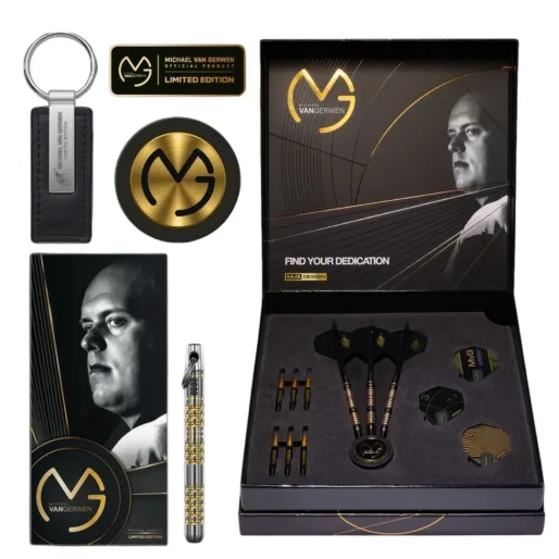 Winmau Stalowe lotki Michael van Gerwen - MvG 5 Year Anniversary Gift Box - 22,5g