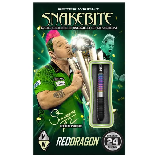 Red Dragon Stalowe lotki Peter Wright Snakebite - Corra - 24g