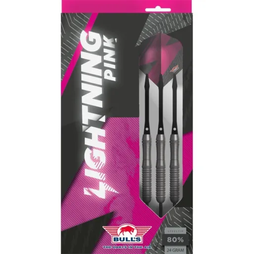 Bull's NL Rzutki Steel Lightning - różowe - 26 g