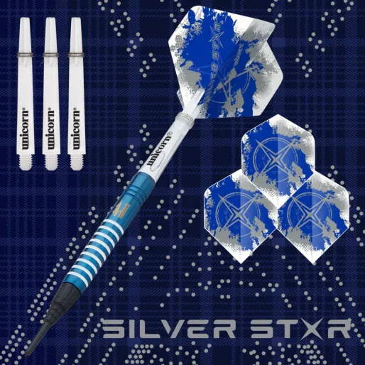 Unicorn Rzutki Silver Star Blue - Gary Anderson - 19g
