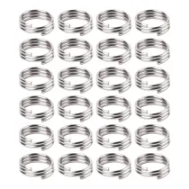 Bullet O-ringi sprężynowe 24 szt. - srebrne