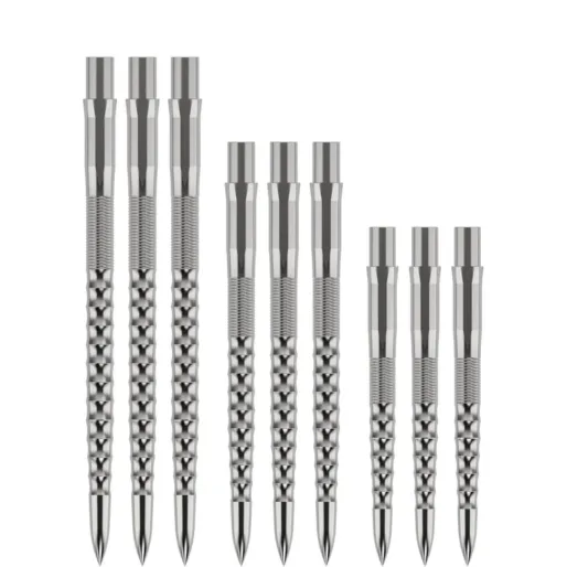 Mission Metalowe końcówki Caliburn - Ripple - Silver - 38 mm