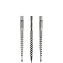 Mission Metalowe końcówki Caliburn - Ripple - Silver - 32 mm