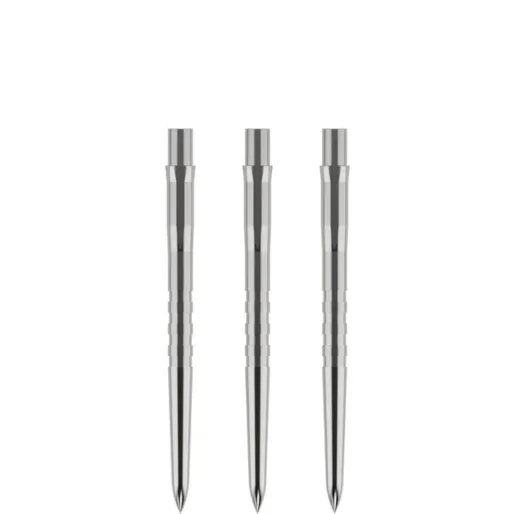 Mission Metalowe końcówki Caliburn - rowkowane - srebrne - 32 mm