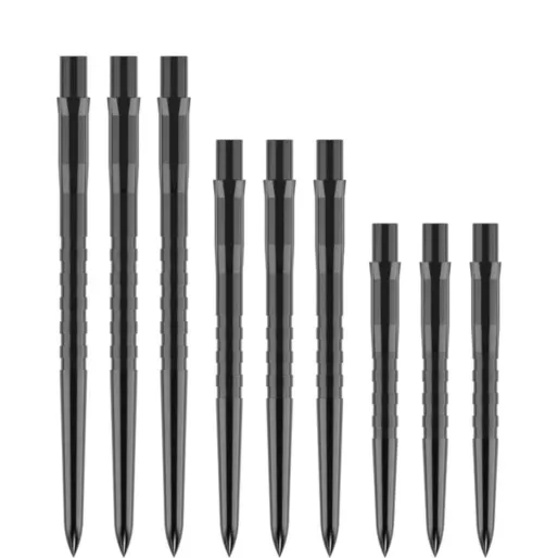 Mission Metalowe końcówki Caliburn - rowkowane - czarne - 26 mm