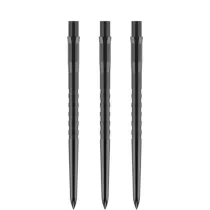 Mission Metalowe końcówki Caliburn - rowkowane - czarne - 38 mm