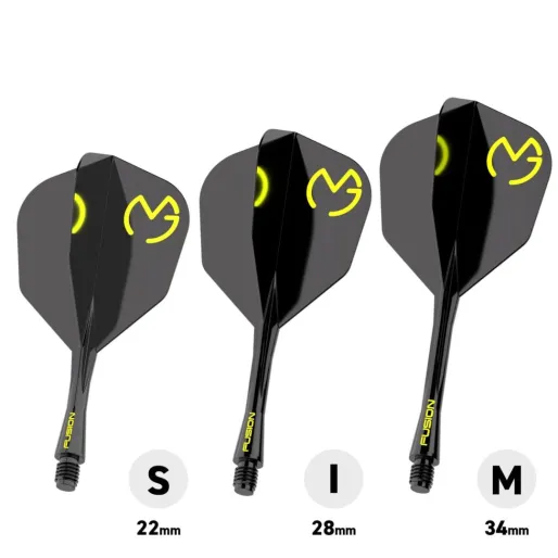 Winmau Squadrons Fusion MvG - No6 - czarno-zielone - krótkie