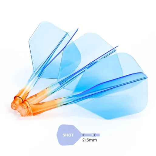 Caliburn Letky SUP - No6 - dwukolorowe - pomarańczowo-niebieskie - krótkie