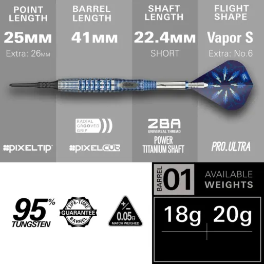 Target - darts Rzutki Phil Taylor - Power Gx2 - 18g
