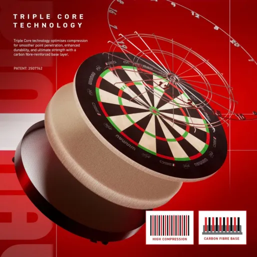 Winmau Tarcza sizalowa 360 Triple Core - oficjalna jakość meczowa PDC