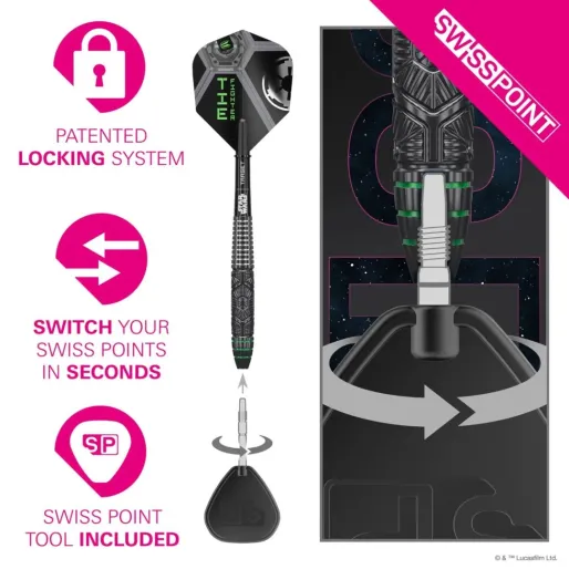 Target - darts Rzutki stalowe Star Wars - Tie Fighter - Swiss Point - 24 g