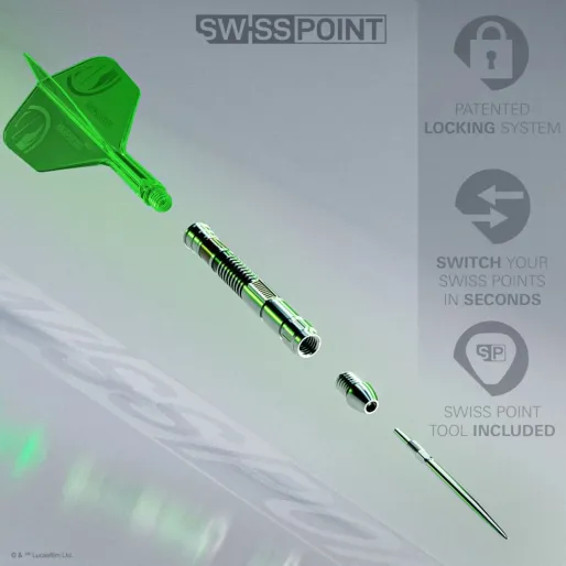 Target - darts Stalowe rzutki Star Wars - Luke Skywalker - Lightsaber First Edition - Swiss Point - 24 g