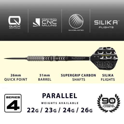 Harrows Rzutki Steel Chizzy - Seria 4 - Quick Point - 23g