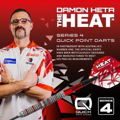 Harrows Rzutki Steel Damon Heta - Seria 4 - Quick Point - 24 g