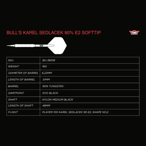 Bull's NL Rzutki Karel Sedlacek - E2 - 18g