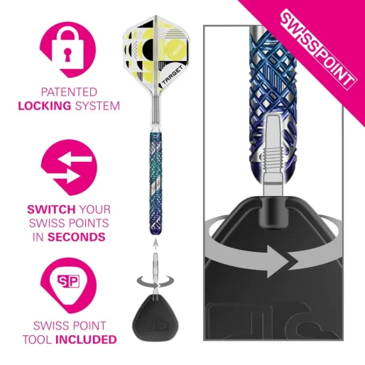 Target - darts Stal Luke Littler - krawędź - Swiss Point - 24 g