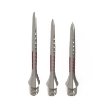 Caliburn Metalowe końcówki - Bamboo - Srebrno-czerwone - 28 mm