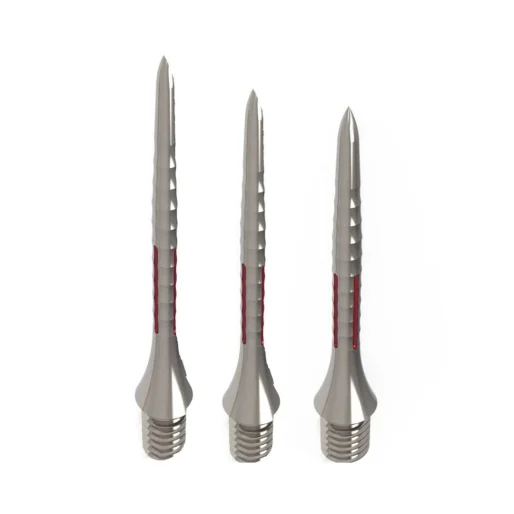 Caliburn Metalowe końcówki - Bamboo - Srebrno-czerwone - 28 mm