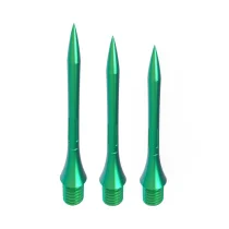 Caliburn Metalowe końcówki - Bambus - Gładkie - Ciemnozielone - 28 mm