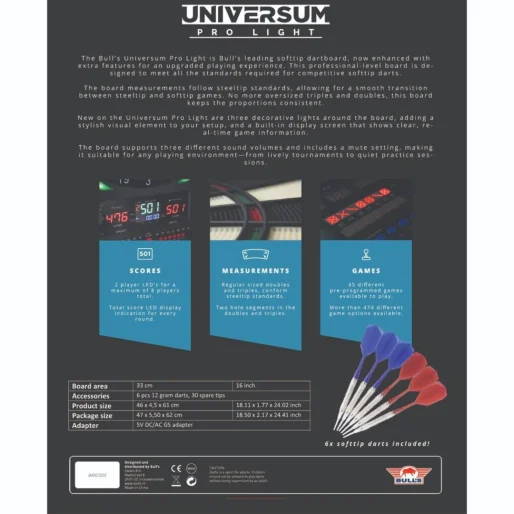 Bull's NL Elektroniczny cel Universum Pro Light