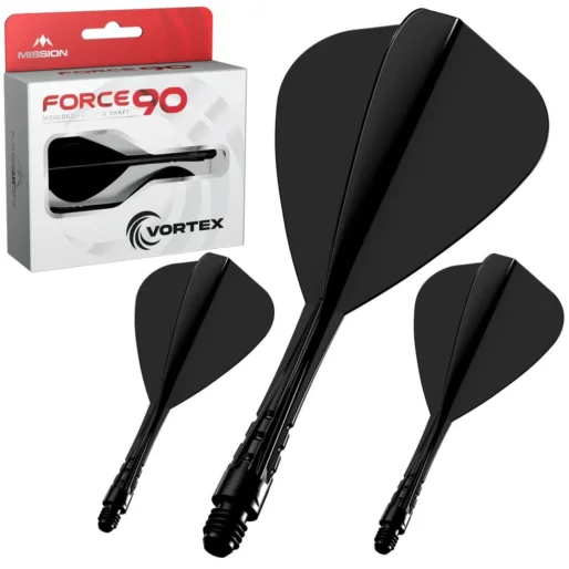 Mission Letky Force 90 Vortex - Kite - Short - Solid Black F5029