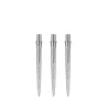 Caliburn Metalowe końcówki - Rough - No Lip - Silver - 36 mm