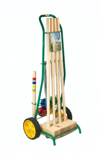Lucio Londero Croquet Professional 10204 - dla 4 graczy - metalowy wózek