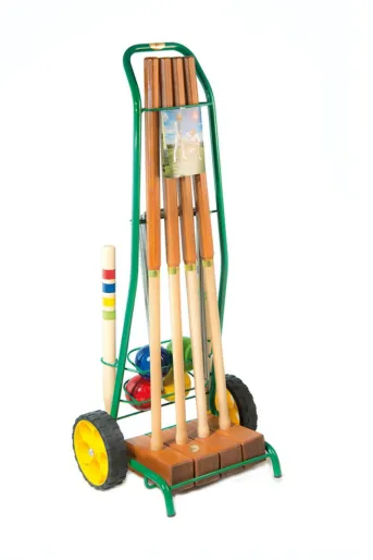 Lucio Londero Croquet Professional 10204/E - dla 4 graczy - metalowy wózek