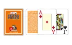 Modiano Rozmiar Texas Poker - 2 Jumbo Index - Profesjonalne karty plastikowe - Czarne