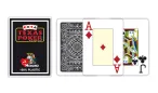 Modiano Rozmiar Texas Poker - 2 Jumbo Index - Profesjonalne karty plastikowe - Czarne
